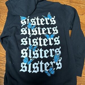 Sisters Graphic Hoodie - James Charles Butterfly Girly